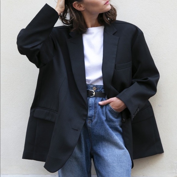 Frankie Shop Jackets & Blazers - Frankie Shop Oversized Boyfriend Blazer